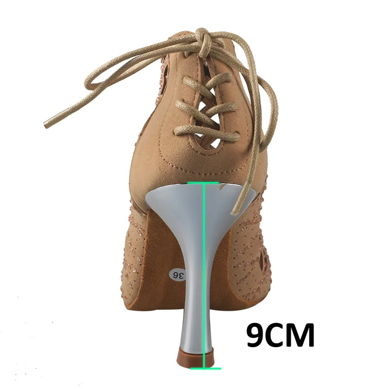 Wedopus Customized Heel High Quality Latin Dance Shoes Woman Boots Peep Toe Fashionable Dance Ankle Boots High Heels