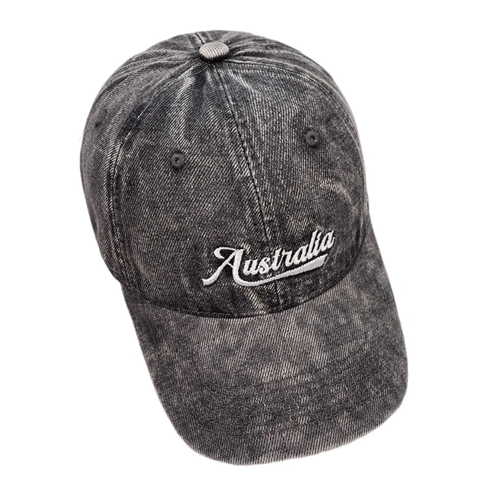 

Trendy Letter Embroidery Women Men Caps Adjustable Breathable Sport Visor Long Brimmed Baseball Cap Summer Season