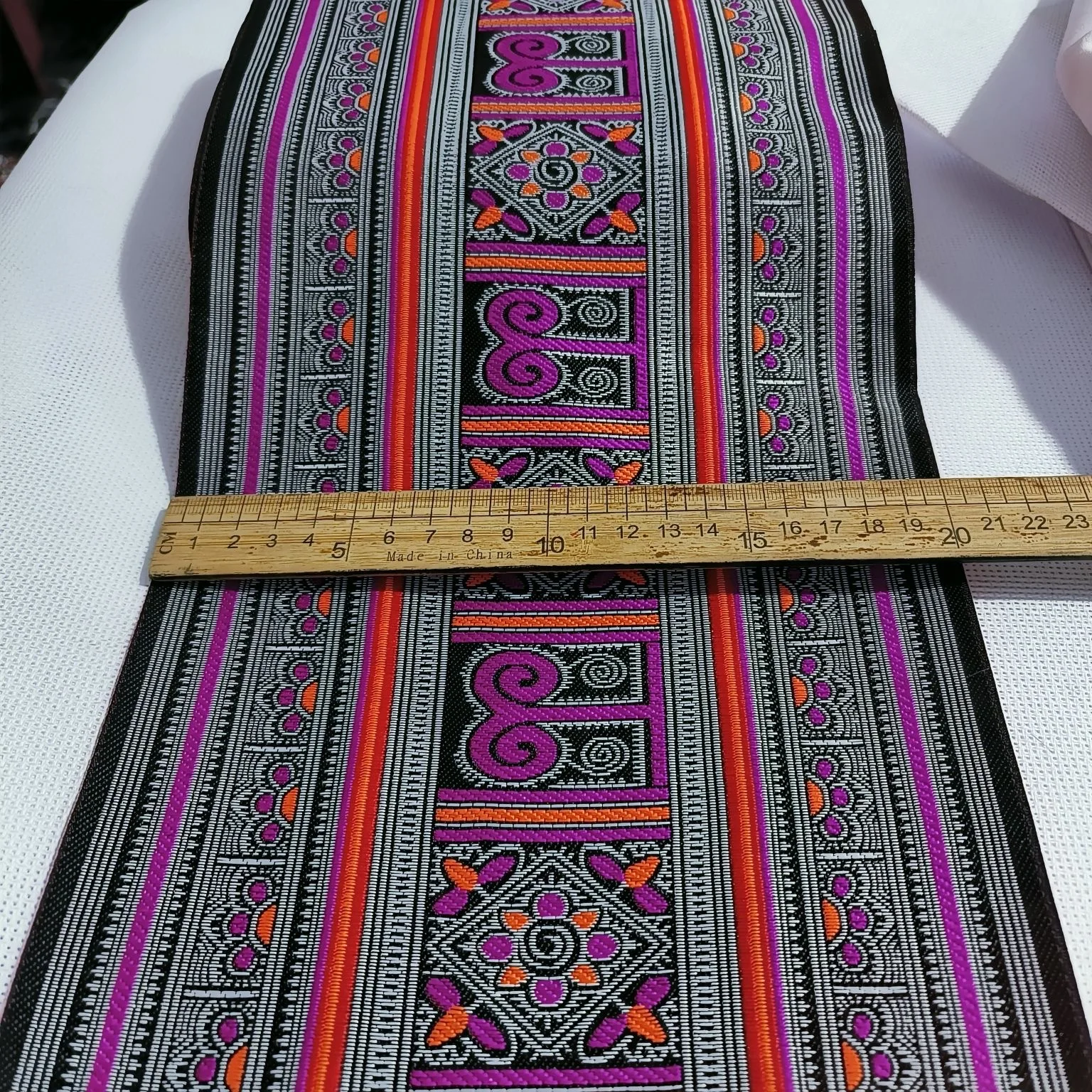 

20 см этнический стиль, ручная вышивка, парча, культурные реликвии, тканая жаккардовая лента, ткань, кружево для скатерти, юбки, швейный край