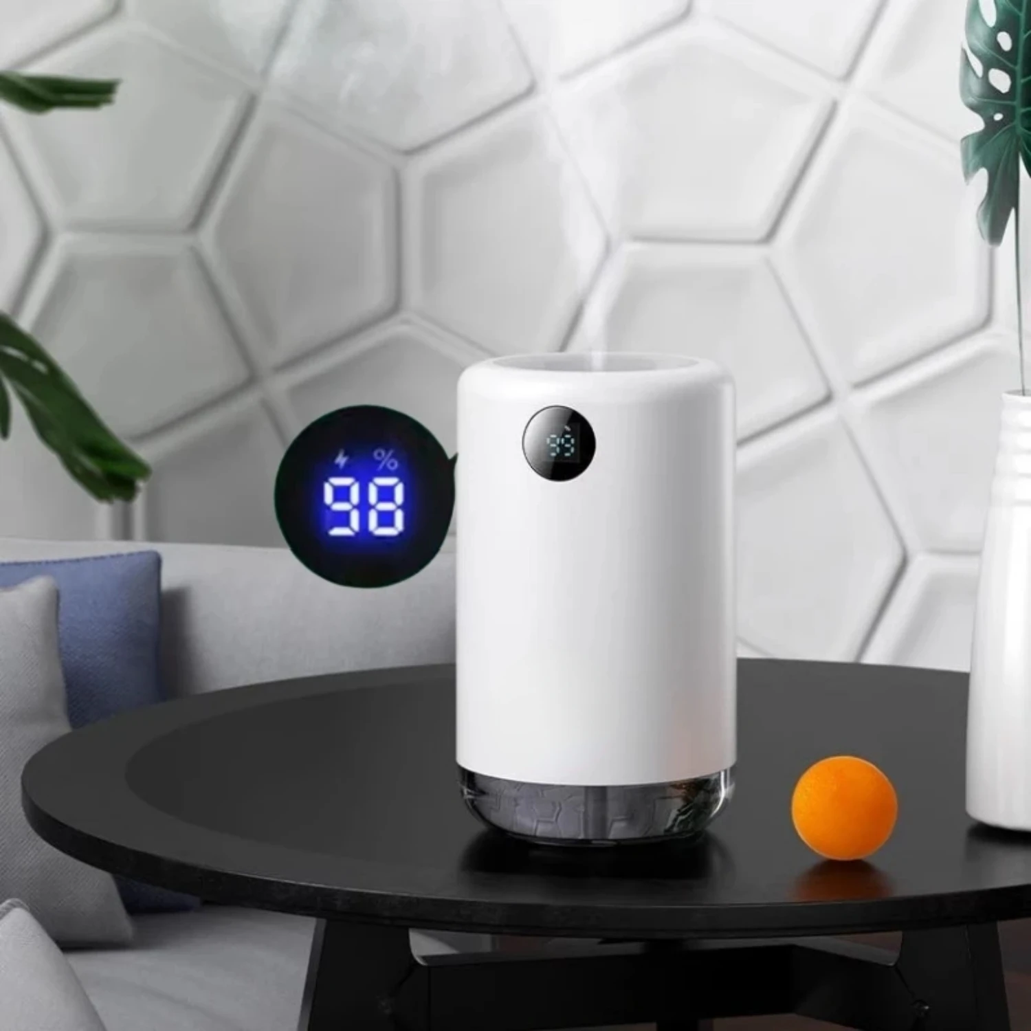 Портативный USB Перезаряжаемый ультразвуковой увлажнитель воздуха с емкостью 500 мл и батареей 2000 мАч, идеально подходит для офиса и быстрого использования