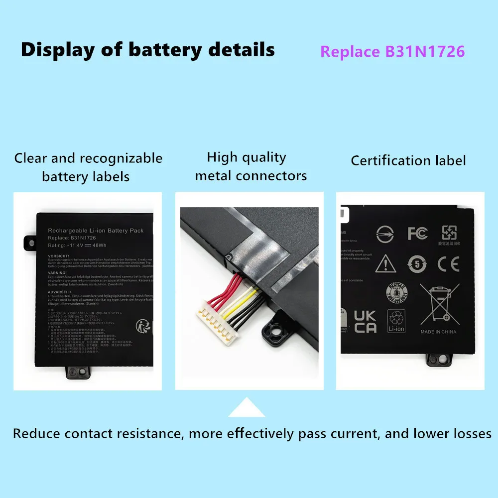 Laptop Battery FOR ASUS TUF Gaming FX505G FX505DV FA506 FX80 FX80G FX86 FX86FE FX86FM FX504G FX504GM FX504GD FX504GE B31N1726