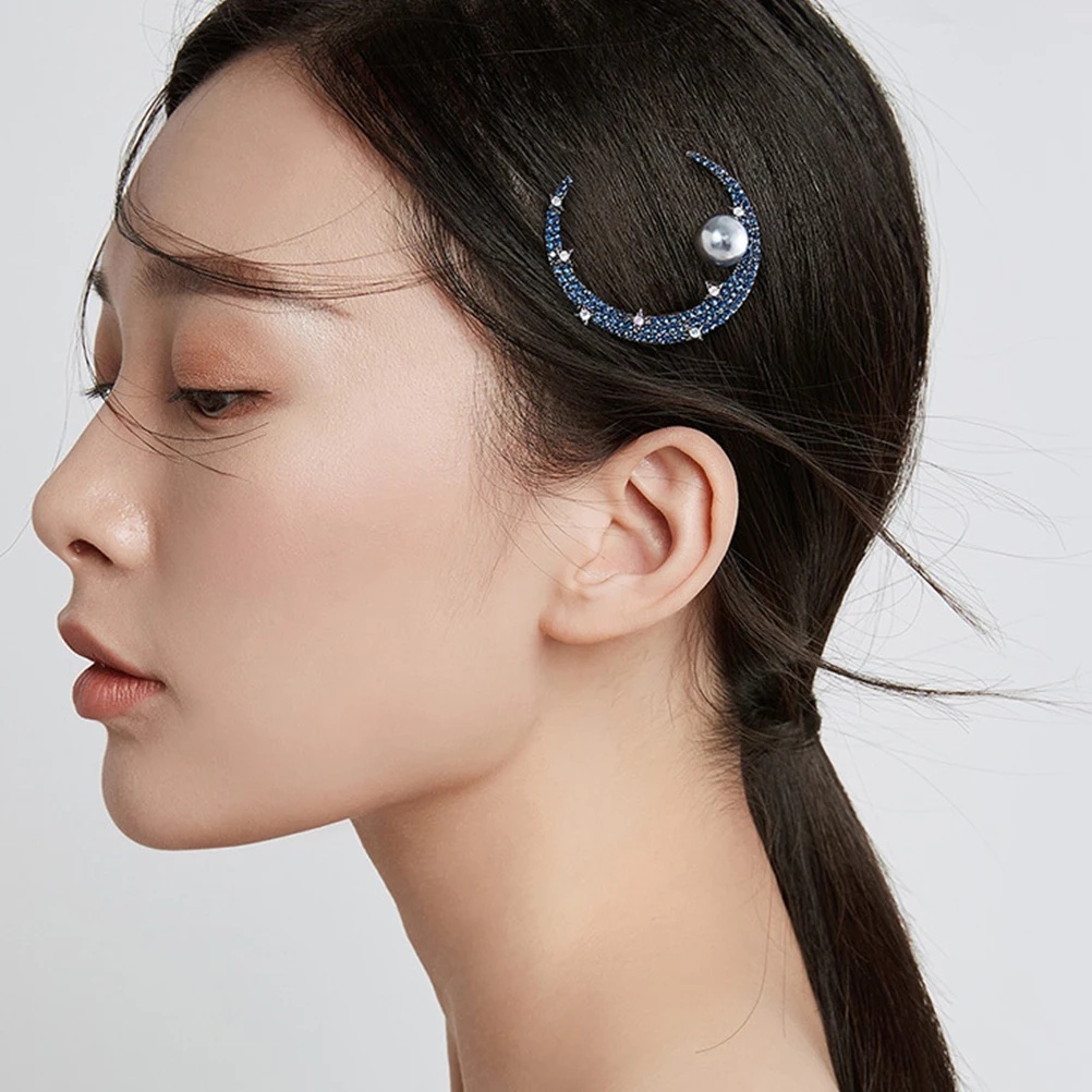 

Rhinestone Studded Hairpin Headgear Women Hair Clip Smooth Surface Portable Clamps All match Fixing Clips Hair Accessories