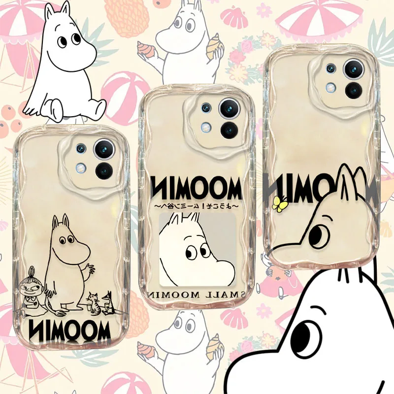 Чехол с рисунком M-Moomins для Xiaomi Poco X7 X6 X5 X3 F7 Ultra F6 F5 NFC F3 M7 M6 Pro 4G Mi 13 12 11 Lite 5G 14 13T 14T Pro Cover