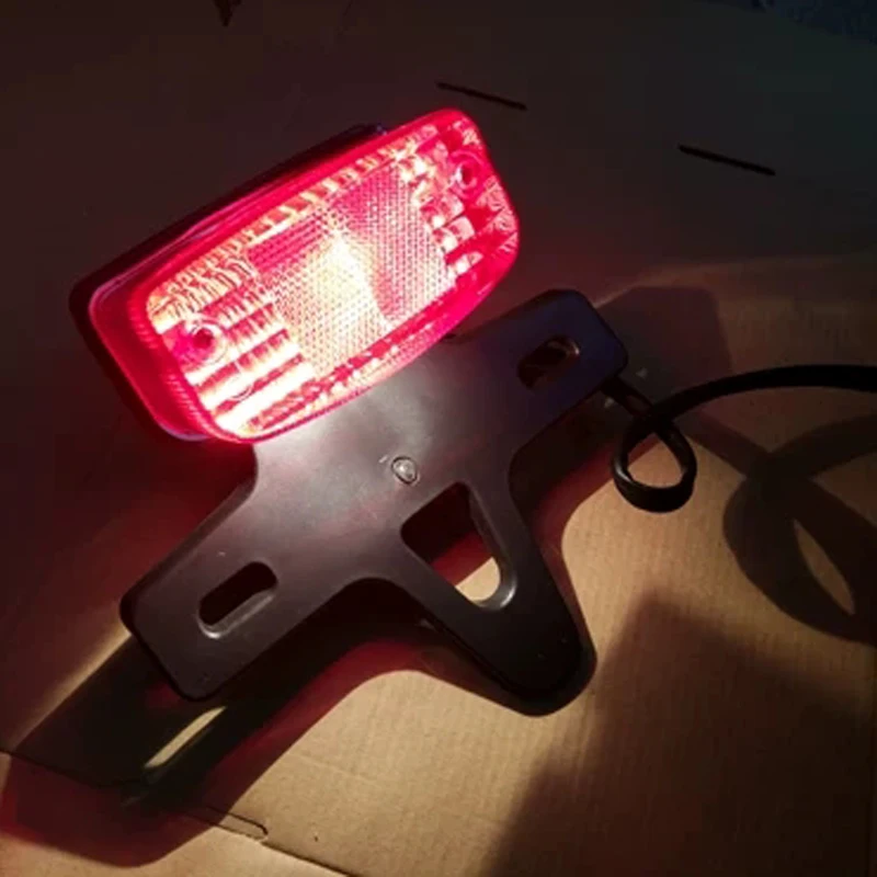 Motorcycle Tail Lamp for Honda Jialing Zongsheng JH125L ZS125GY ZS200 JH150L Dirtbike Motocross Rear Brake Stop Warning Light