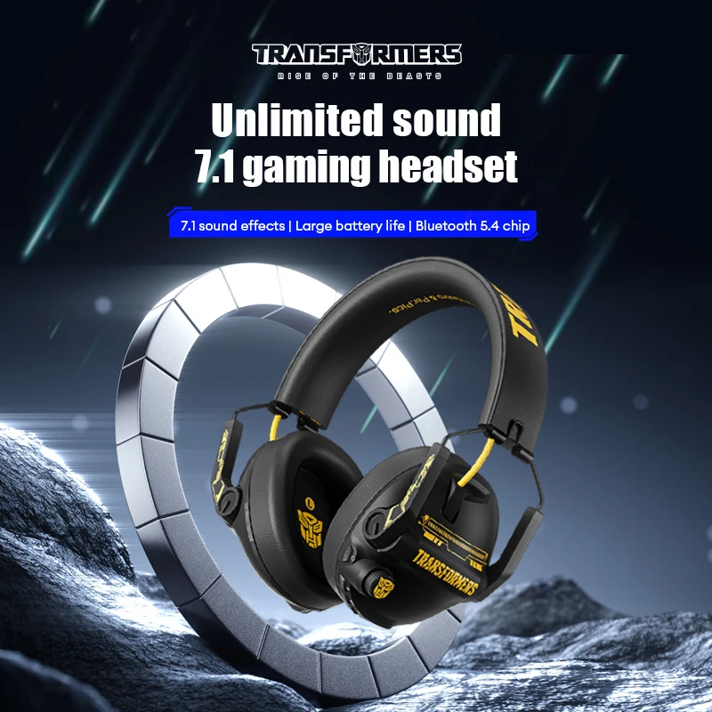 TRANSFORMERS TF-G03 Dual Mode Headphones Gaming Headset Music Earphones For PS4 Play Station 4 Game PC Chat computer With Mic