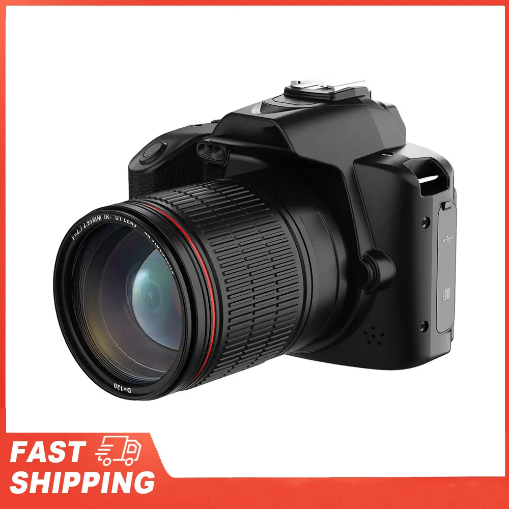 

Цифровая камера 4K, цифровая видеокамера Wi-Fi, 64 МП, двойной объектив, 3-дюймовый IPS-экран, 16-кратный зум с защитой от сотрясений, встроенный аккумулятор ночного видения