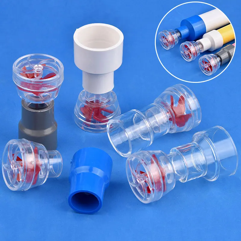 1Set DIY Auto-Rotating 5-Blade Fan Wave Maker Kit for Fish Tank Outlet Tube Accessories Multi-functional Rotatable Nozzle Filter