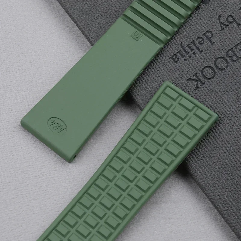 فائقة الجودة لينة فلوروروبر FKM ساعة مطاطية الفرقة 19 مللي متر اكسسوارات استبدال لحزام باتيك ل فيليب Aquanaut 5067A