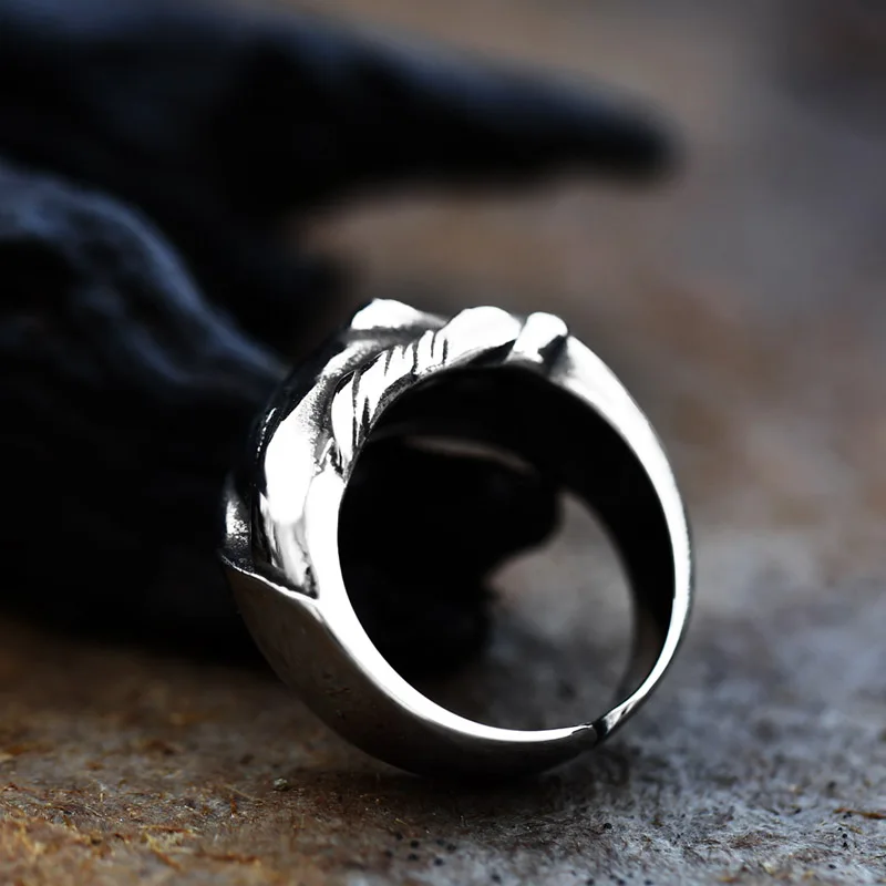 BEIER Fashion Retro Renaissance Sculpture Beauty Open Ring Punk Fashion Jewelry For Men BR8-085 Supplier