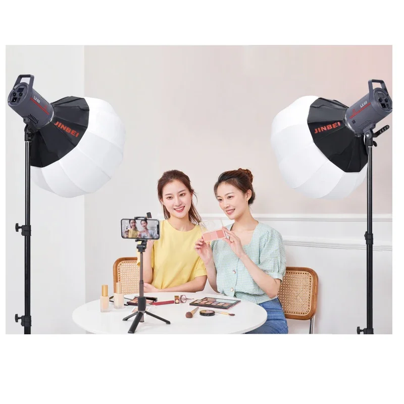 LX-60W LED Continuous Video Light Double lamp set 5500K Video Photographic Light Bowens Mount for YouTube Live