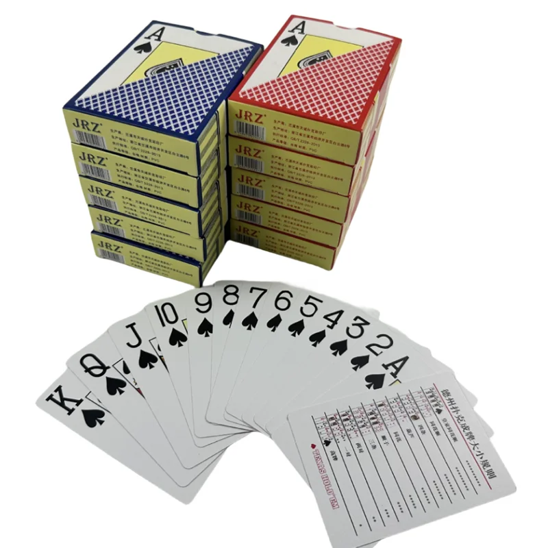 High Quality Plastic Poker Card Games Waterproof and Dull Polish Playing Cards Entertainment Board Game Poker Cards