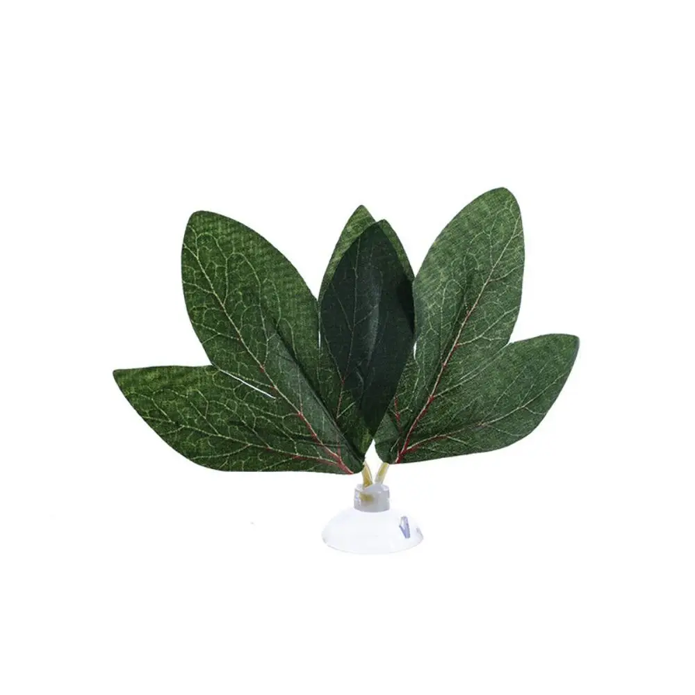 Plastic Fish Aquarium Decoration Simulation With Suction Cups Aquatic Plants Water Grass Fish Resting Leaf Artificial Leaf