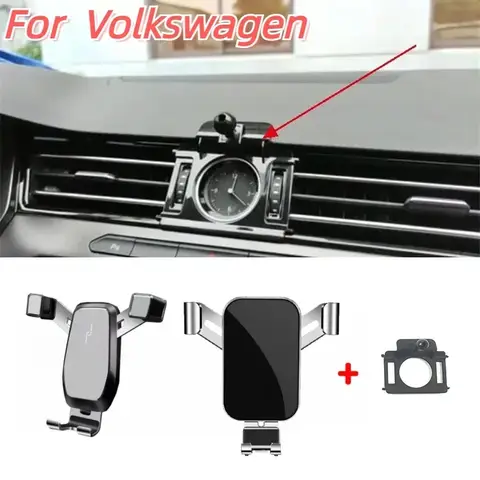 1Lot ABS Plastic Car Phone Holder Fixed Bracket Stand Mobile For 2017-2021 Volkswagen VW Passat B8 Gravity Linkage Special