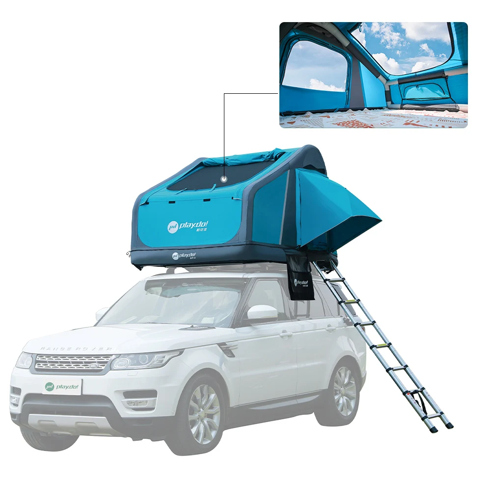 

3-in-1 Inflatable Rooftop Tent for SUV, Ground and Water Use Portable, Waterproof Quick Setup Camping Tent