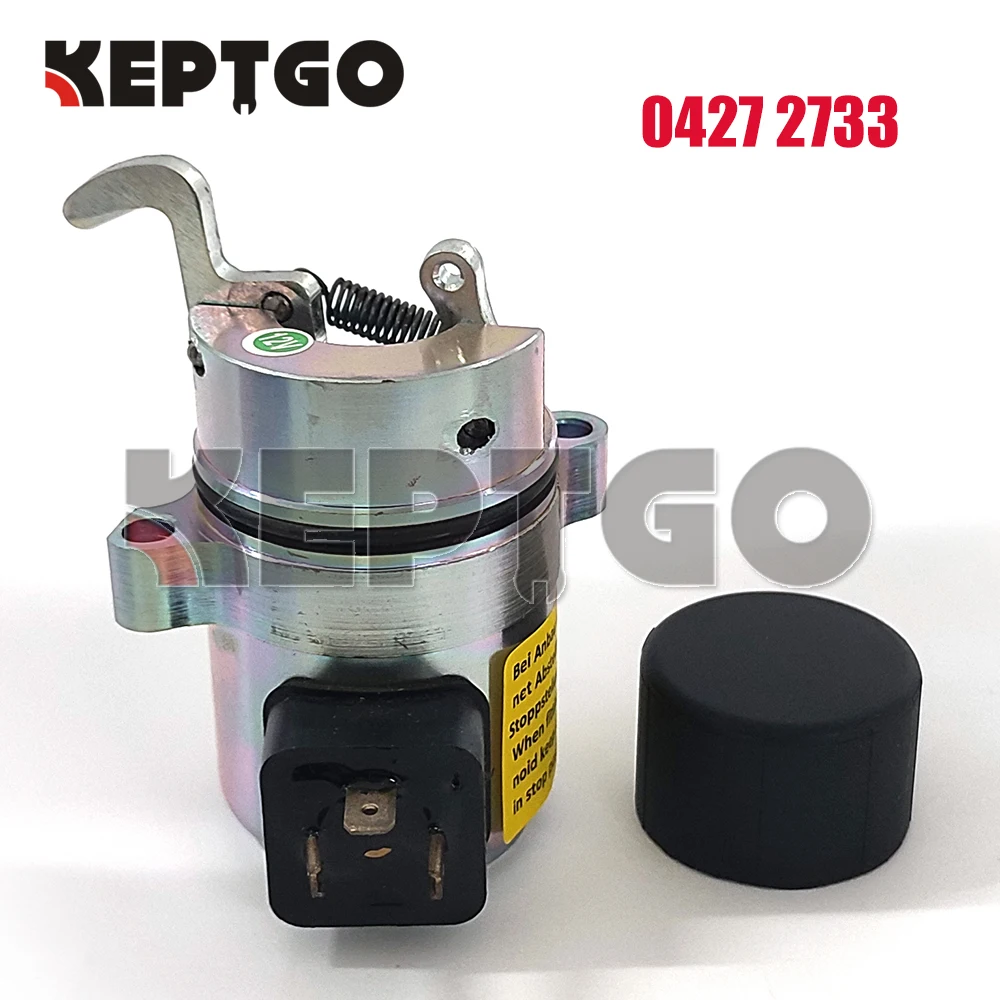 

12V 0427-2733 Fuel shut off solenoid 04272733 / 0427 2733 12V For DEUTZ BF4M1011F 1011 863 864 873 874 S250 T200 A300 Bobcat