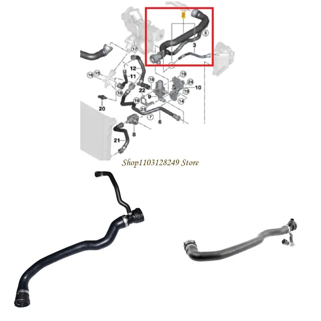 

N5KD Leak Resistant Coolant Circulation Hose Enhances Temperature Control Suitable for F07 F10 520d 525d Vehicles 17127809818