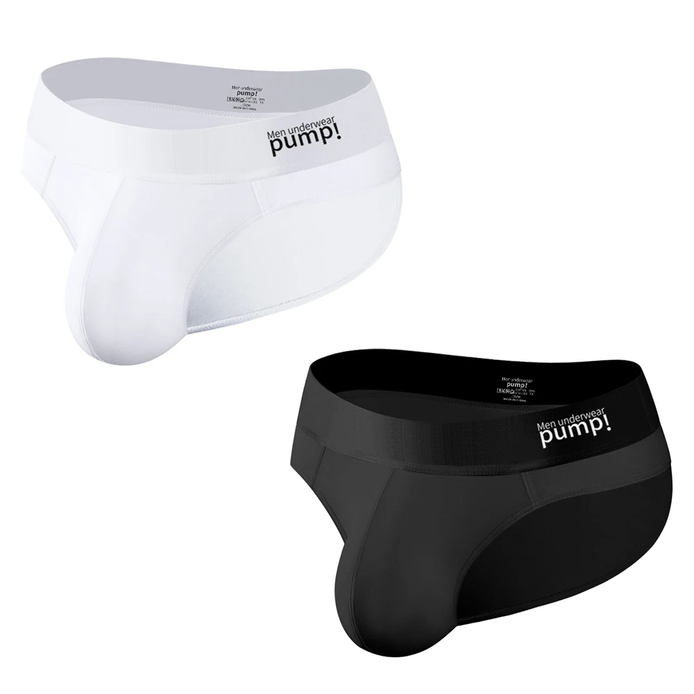 Men's Three-Piece Cotton Sports Underwear Low-Rise Comfortable Breathable Pure-Color Underpants for Everyday Use