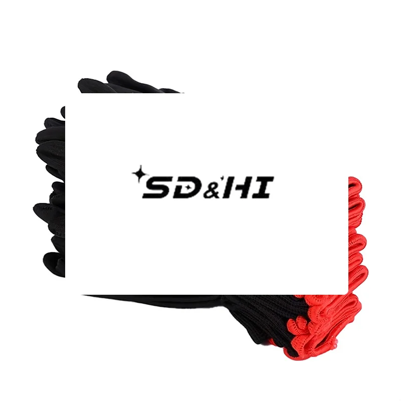 

6Pairs Breathable Nylon Work Gloves Without PU Coating And Silicone Not Waterproof Durable For Excavation And Planting