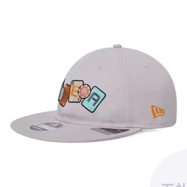New Era Polyester Baseball Caps Unisex Ivory White 13788867