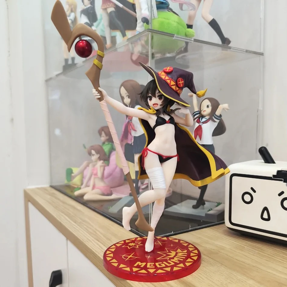 En Stock Anime la bénédiction de dieu sur ce monde merveilleux 18 cm Megumin Figurine mignonne décor Statue poupées