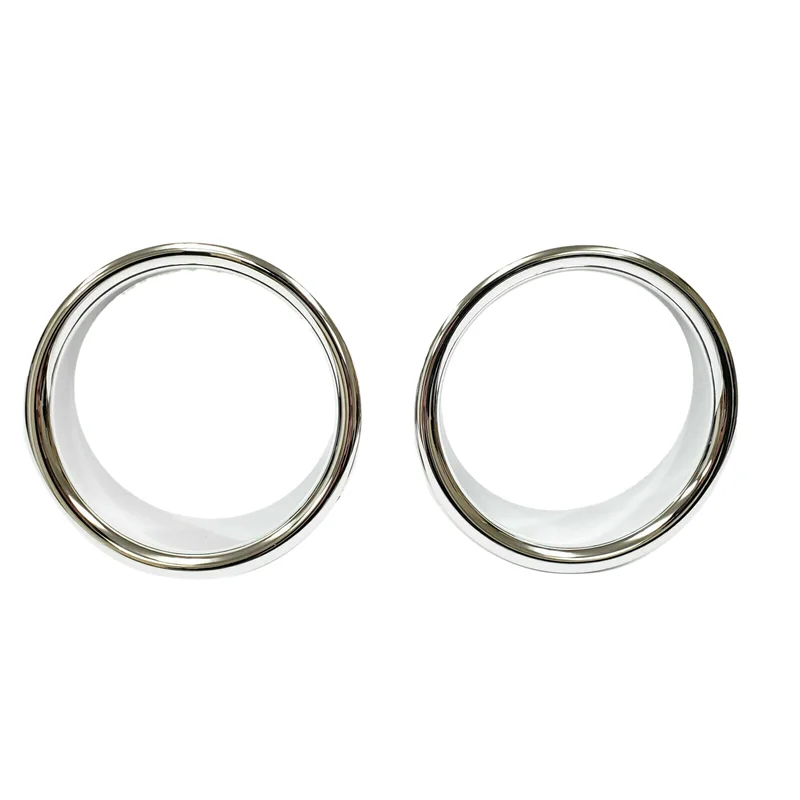 

1Pair Car Front Bumper Fog Lamp Trim Rings Cover For Hummer H2 2003-2009 Chrome Fog Light Bezel Exterior Decorative Parts