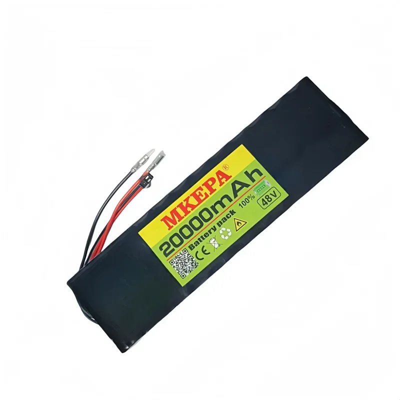 MKEPA 48V 20000mAh Lithium Battery 13S2P 18650 Cell Pack, 750W Electric Scooter Motorcycle Power Battery