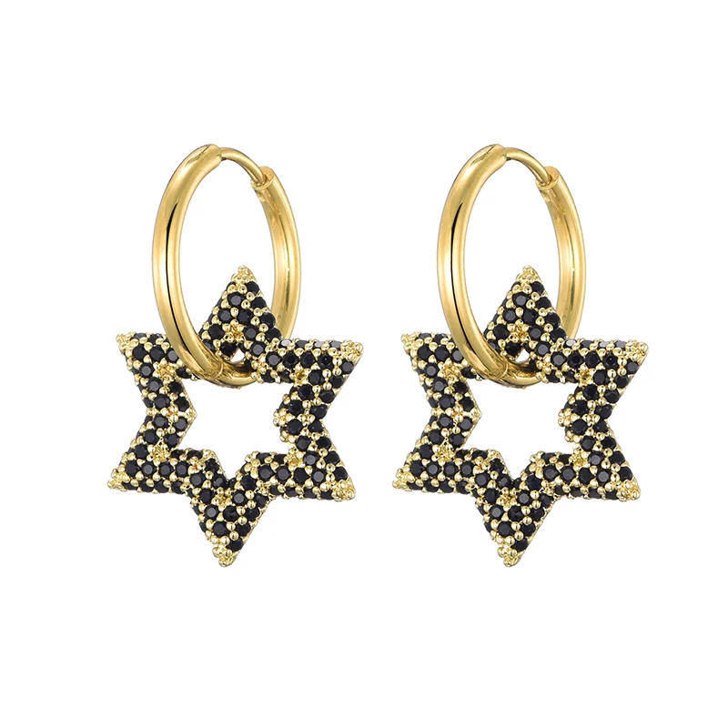 Klassieke roestvrijstalen oorgesp voor vrouwen Trendy goud zilver kleur grote ovale rechthoek hoepel Huggie punk hiphop sieraden cadeau - afbeelding 1