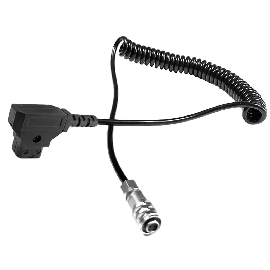 BMPCC 4K Power Supply Coiled D Tap to Weipu SF610 2 Pin Adapter Cable for Cinema Camera Outdoor Shooting
