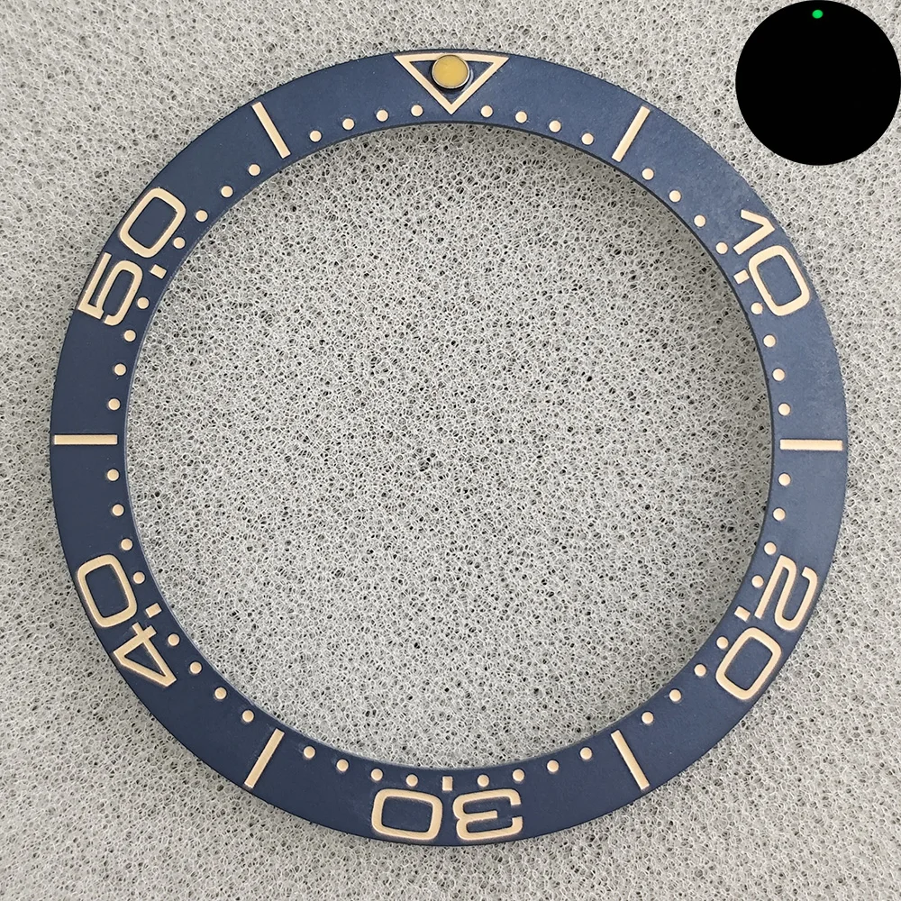 38mm ceramic bezel insert ring inclined surface fitting 40mm watch NH35 NH36 NH34 GMT diving men's watch parts accessories