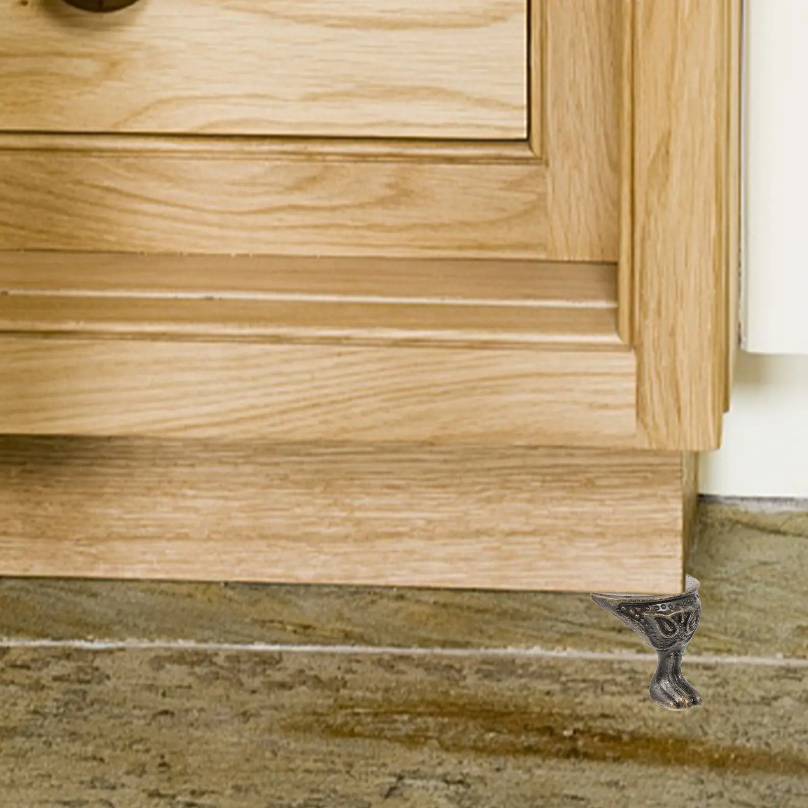 

12Pcs Decorative Box Legs Zinc Alloy Corner Protectors for Wooden Jewelry Boxes Tool Chests Perfume Trays Stained Glass Cases