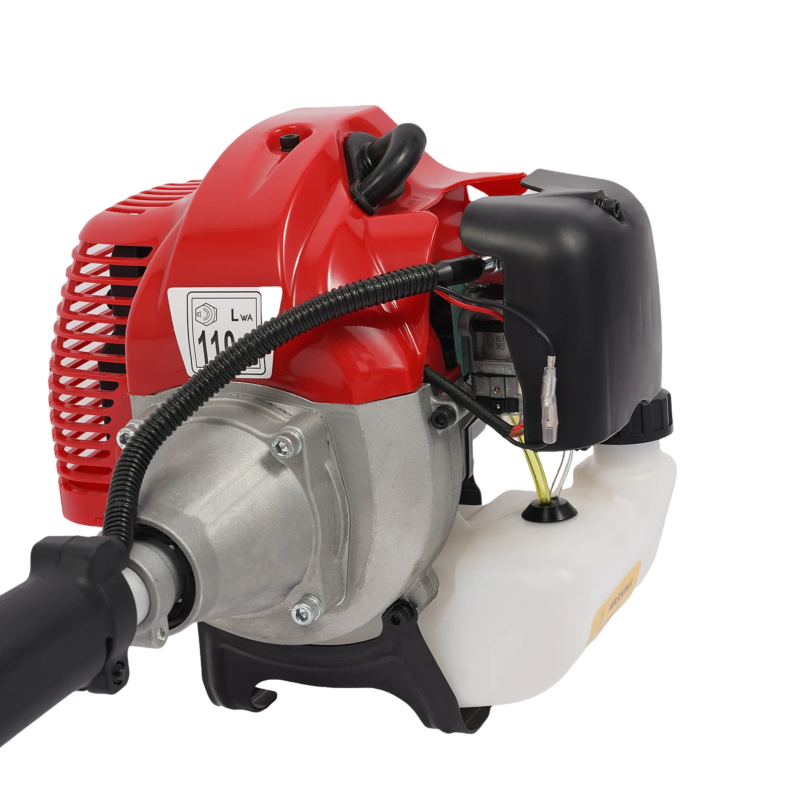 Красная цепная пила с длинной обрезкой, телескопическая стойка 7,87-11,48 фута, 2-тактный двигатель мощностью 1,25 кВт, 12-дюймовая цепь из марганцевой стали для обрезки деревьев