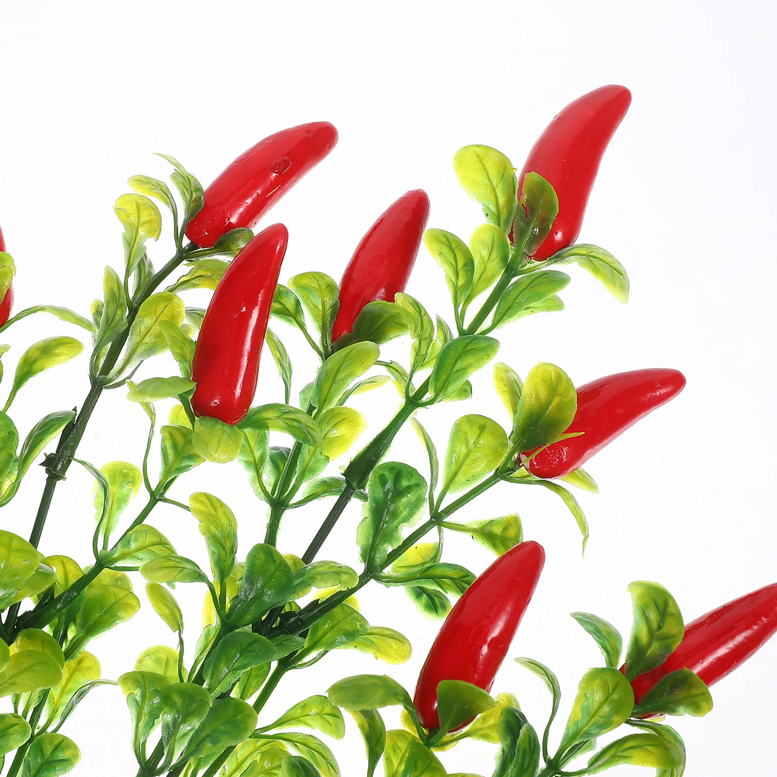 3 قطعة ينبع الفلفل الحمراء الصناعية باقة فلفل اصطناعي واقعية سيقان محاكاة بلاستيكية لترتيبات الزهور ذاتية الصنع ديكور المنزل