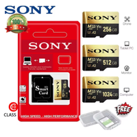 SONY Micro SD Card Mini Memory Card Class 10  64GB 128GB 256GB U3 4K High Speed Cartao De Memoria Flash Memory TF Mecard C10