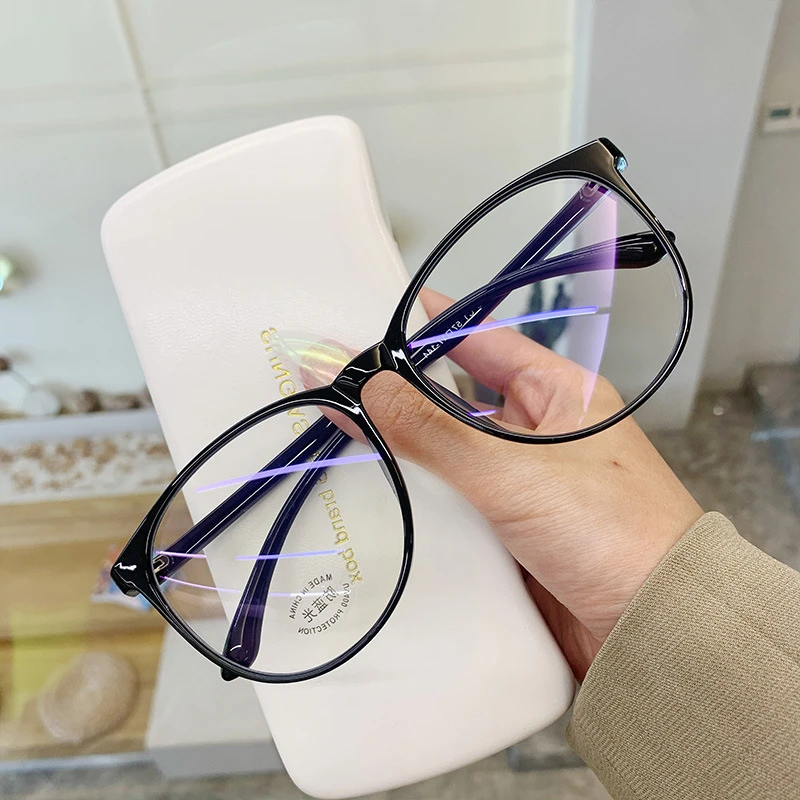 Glasses Women Colorful Frame Full Rim Transparent Computer Glasses Frame Women Men Anti Blue Light Eyewear Anti-blue Light