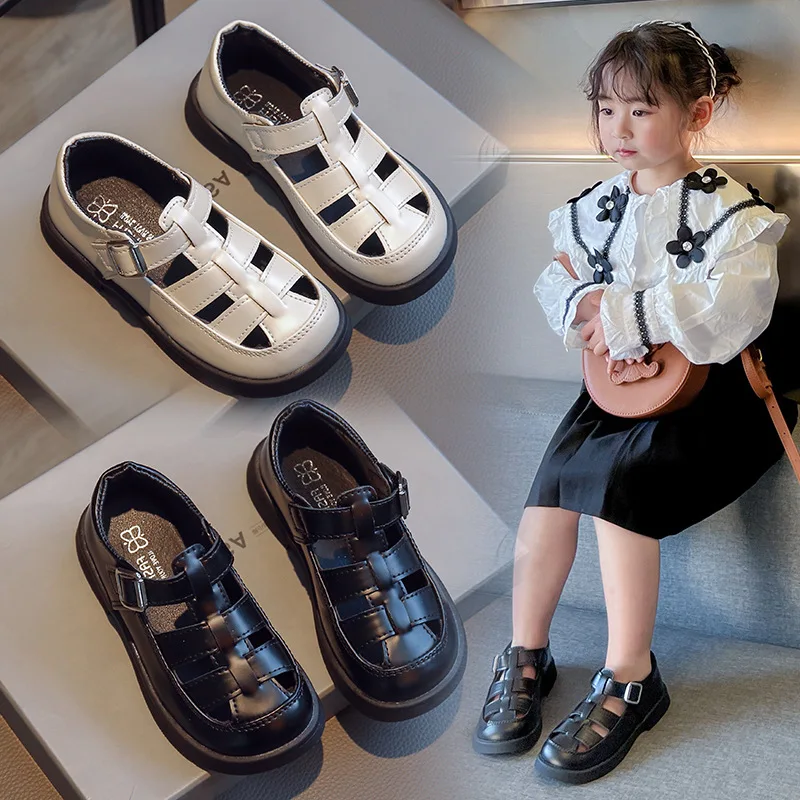 New Summer Kids Hollow Breathable Sandals Soft-soled Non-slip Beach Sandals Children Boys Girls Outdoor Sports Shoes Casual Shoe