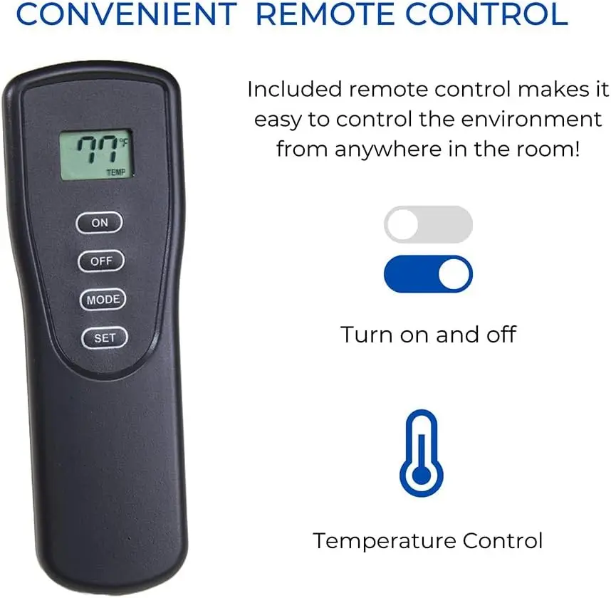 換気なしの二重燃料暖炉インサート,リモコン,9つの火災ログ,天然ガスまたは液体プロパンで使用,32000 btu,黒