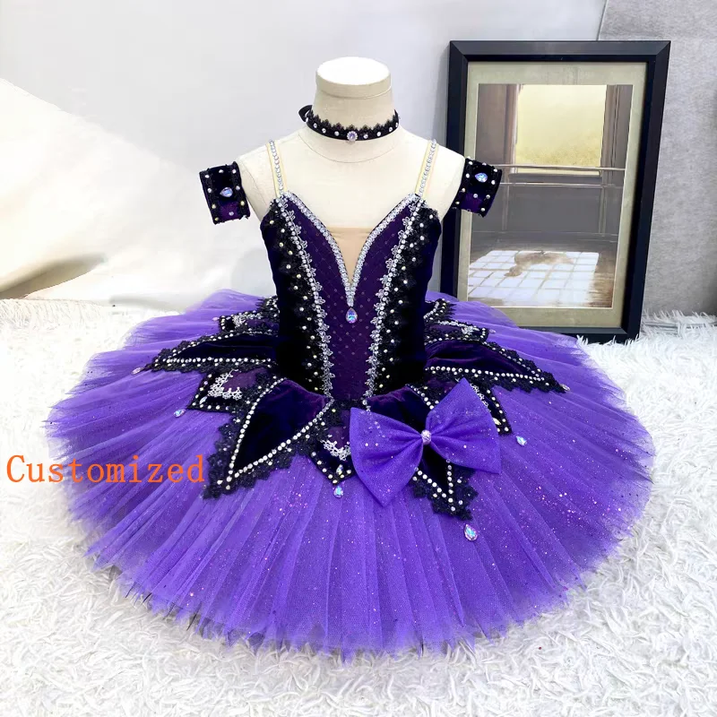 

Балетное платье по индивидуальному заказу, балетное платье-пачка «Спящая красавица», серебряное сказочное балетное платье, любой цвет по индивидуальному заказу