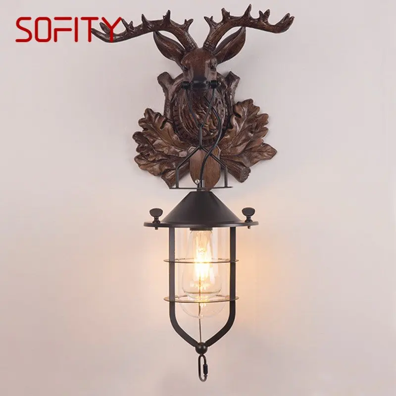 

SOFITY Modern Antlers Wall Light Creative Design LED Indoor Sconce Lamp For Home Decor Living Bedroom Bedside Porch