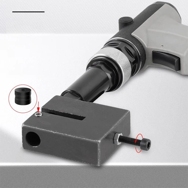 Pneumatic Hydraulic Punching Gun - Stainless Steel Metal Advertising Sign Punching Machine | Specialized for Illuminated Signs