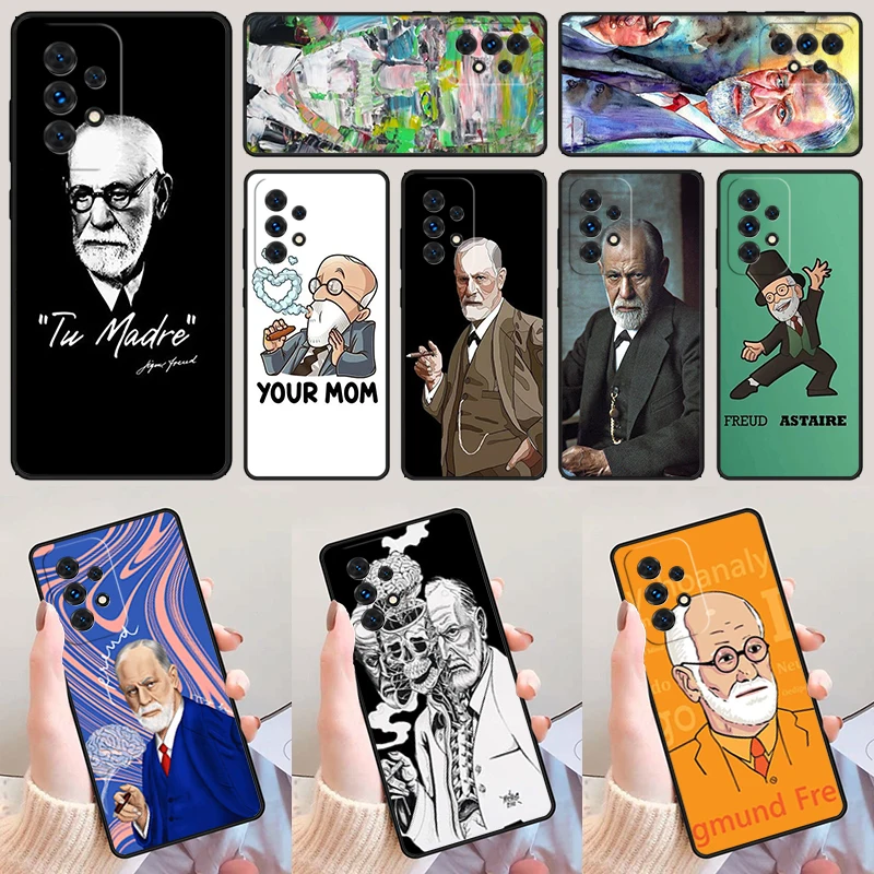 Sigmund Freud founder of psychoanalysis For Samsung A52 A72 A73 A20e A21S A50 A70 A11 A12 A42 A31 A40 A51 A71 A32 A80 Phone Case