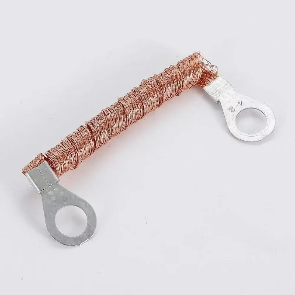6 Pcs Pure-copper Bridge Grounding Wire Copper Braided Cable Jumper Connection Wire Durable Ground Lead Wire - view 4