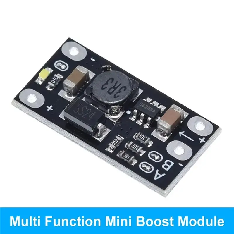 AB33-30Pcs Mini DC-DC Boost Converter Step Up Module 3V 3.2V 3.3V 3.7V 5V 9V To 12V Voltage Regulator PCB Board 5V/8V/9V