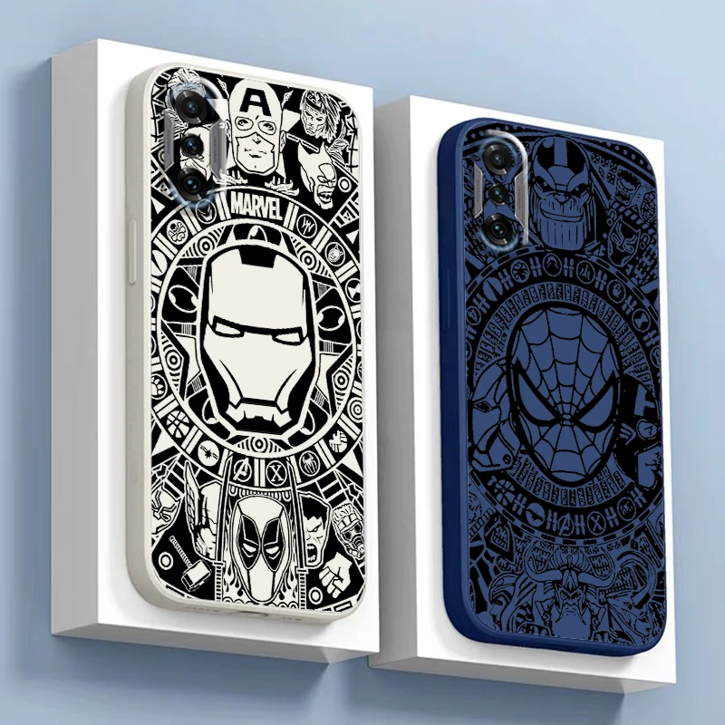 Avengers Iron Man Logo For Xiaomi Redmi K70 K60 K60E K50 K50i K40 Gaming Ultra K40S K30 K30S K20 Pro Phone Case Back