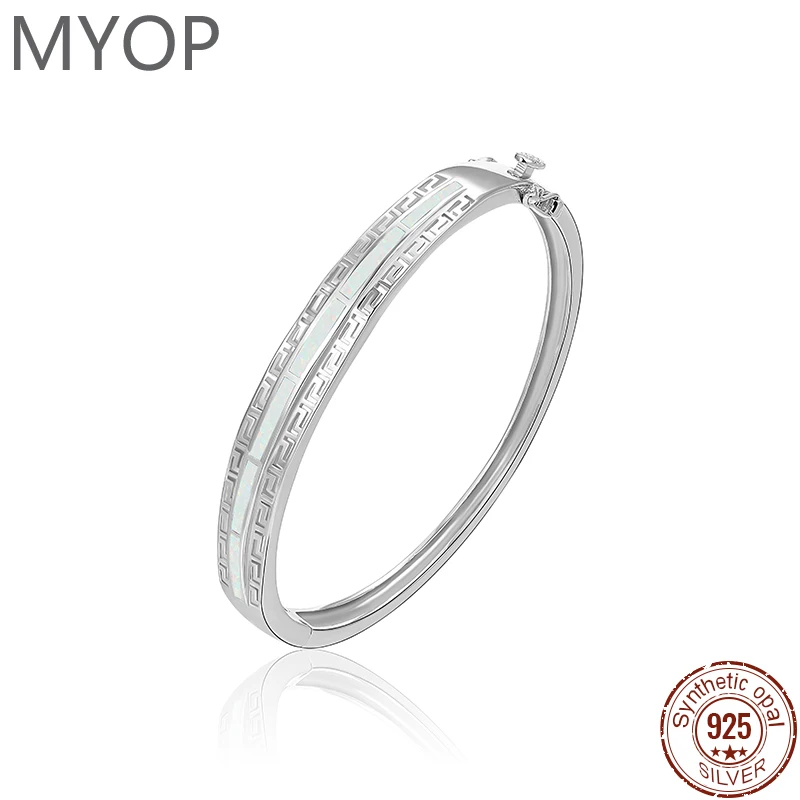 MYOP Evening Neutral Fashion Jewelry 925 Silver Gift,Ethnic Wind OPAL Bracelet