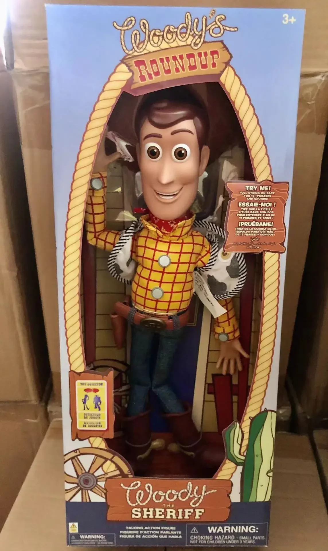 [Funny] Disney Toy Story Woody Trish with pull string sound Anime Action Figure toy Collect Model children birthday gift Toys