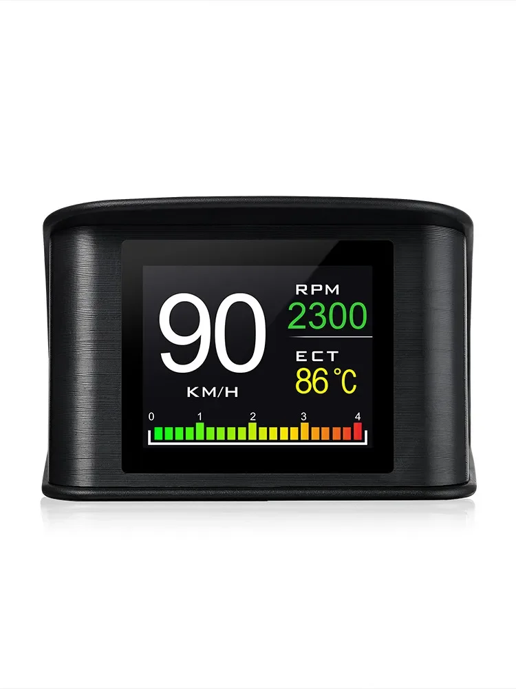 Aktualizowany P10-PRO OBD2 HUD z obsługą języków rosyjskiego i koreańskiego, inteligentny cyfrowy miernik, komputer pokładowy, cyfrowy prędkościomierz, alarm przekroczenia prędkości. — 2