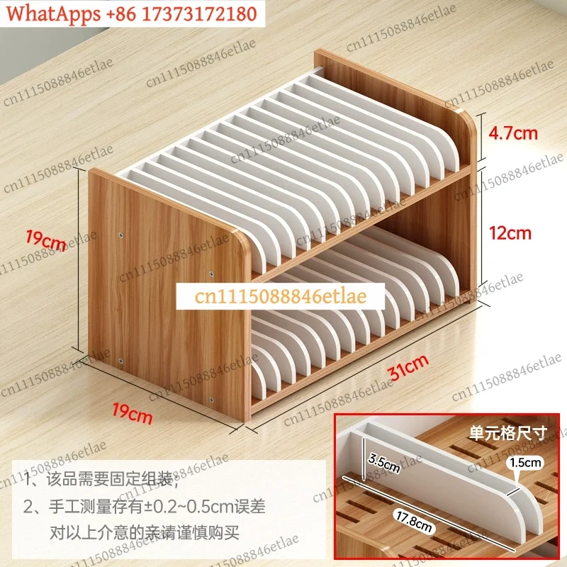 k3 Multi-Compartment Phone Storage Organizer Rack – Office Meeting Display Stand for Mobile Phones