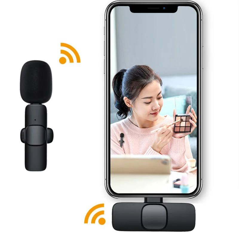 

Portable Wireless Microphone for IPhone Perfect Compact Lav Mic for Smartphone Great for Vlogging Filming