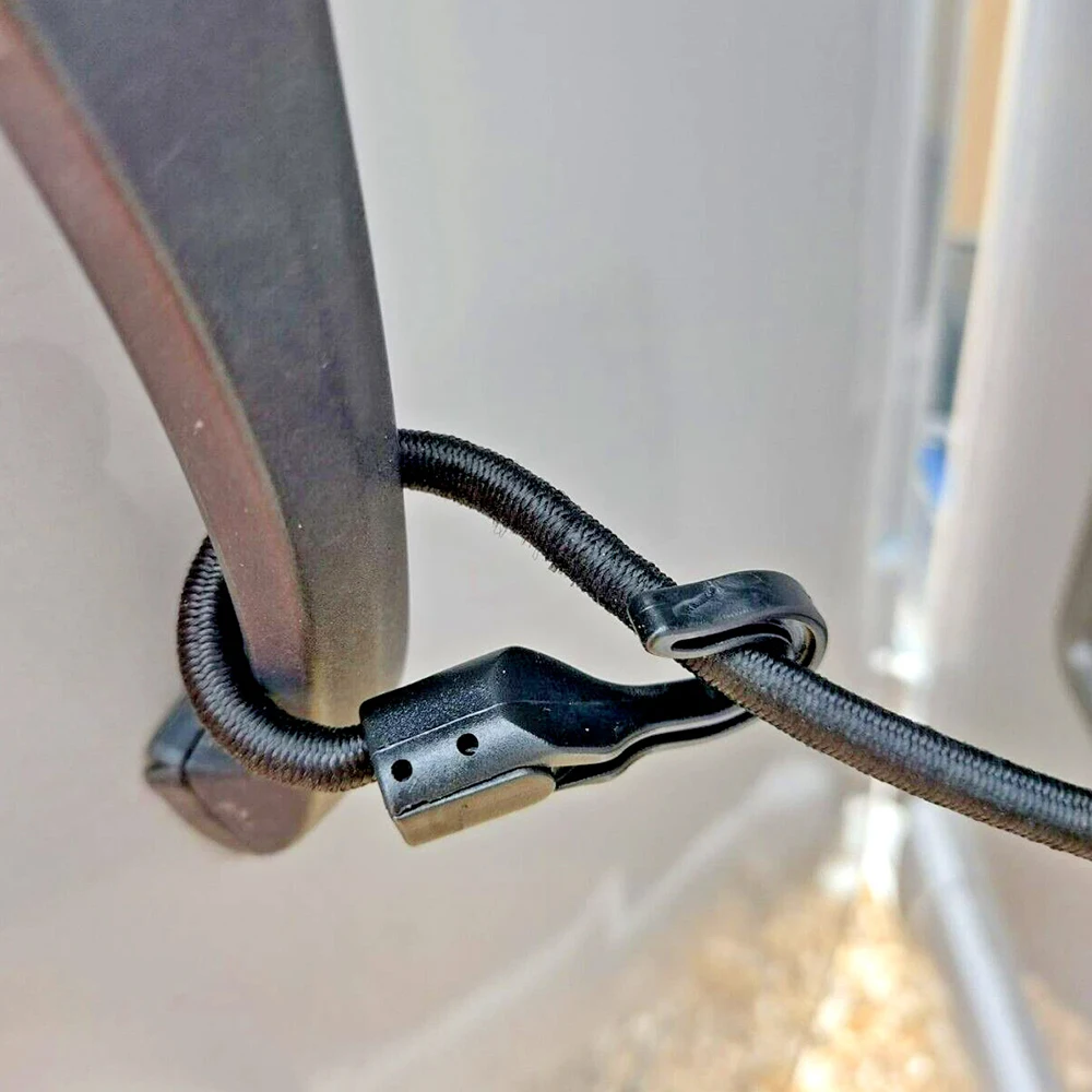 Cinghia di fissaggio per porta regolabile con ventosa di bloccaggio Fermaporta per camper, roulotte, camper, porte volanti chiuse nel vento