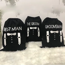 Father Of The Bride groom Best Man Groomsman bags Wedding day engagement bachelor party bridal shower decoration Proposal Gift
